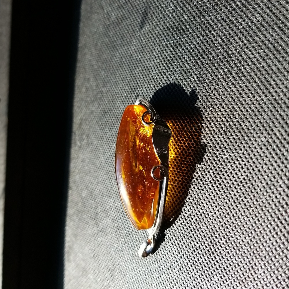 Large Authentic Amber Pendant - image 7